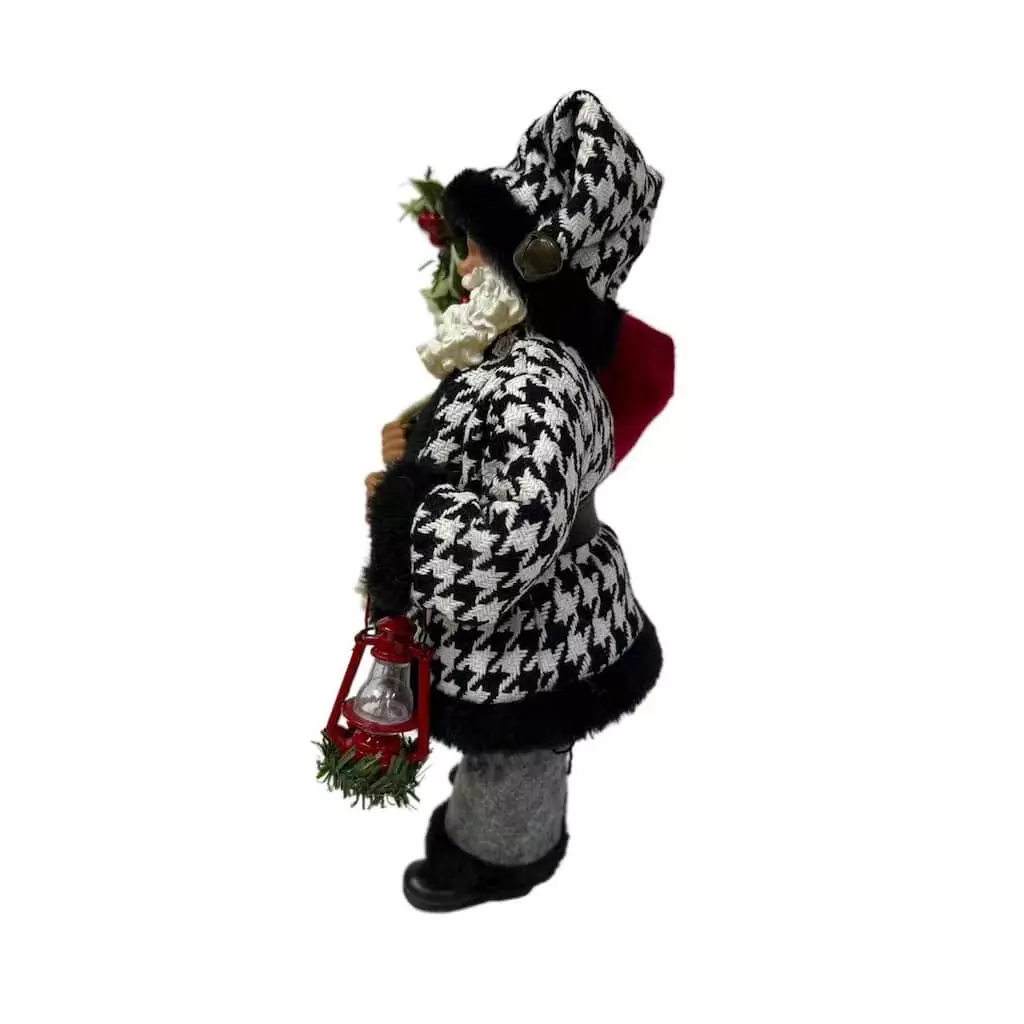 Outlet ๐งจ 10.5" Houndstooth Santa Figurine by Ashland® ๐ 4 Outlet ๐งจ 10.5" Houndstooth Santa Figurine by Ashland® ๐ - Image 2