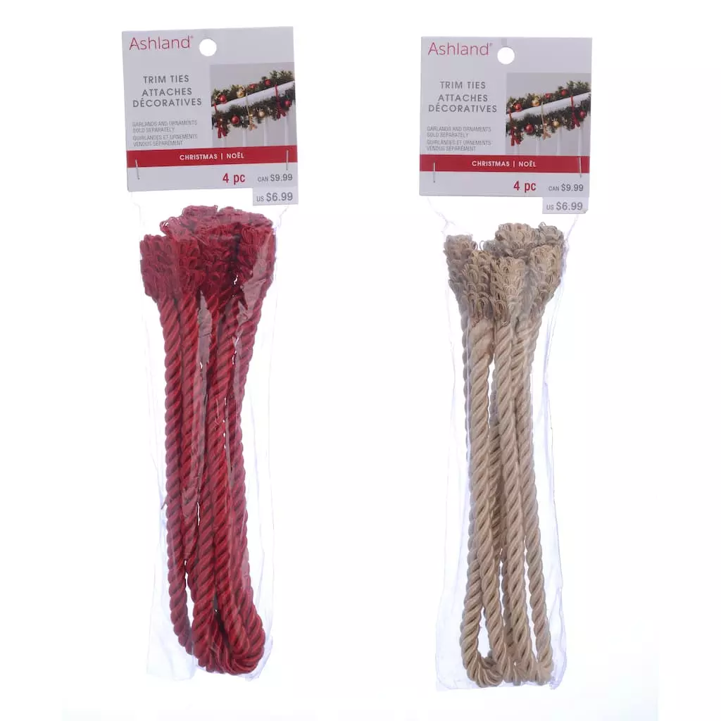 Discount 😉 Assorted Rope Garland Ties, 4ct. by Ashland® ⭐ 3 Discount 😉 Assorted Rope Garland Ties, 4ct. by Ashland® ⭐
