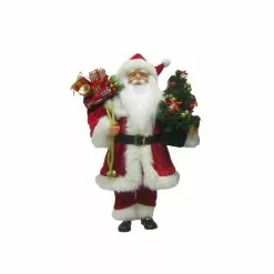 Flash Sale ❤️ 16" Traditional Santa with Tree Figurine by Ashland® 😍