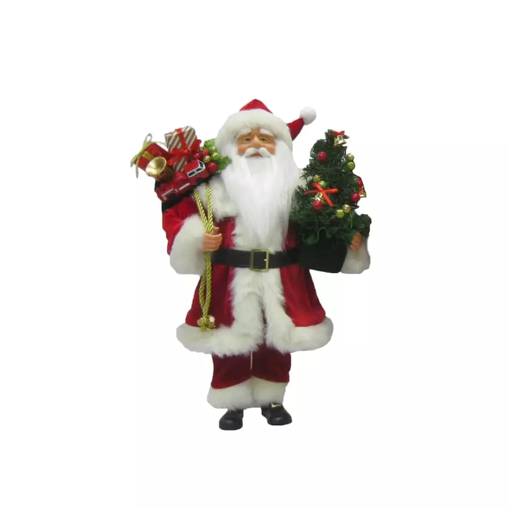 Flash Sale ❤️ 16" Traditional Santa with Tree Figurine by Ashland® 😍 3 Flash Sale ❤️ 16" Traditional Santa with Tree Figurine by Ashland® 😍