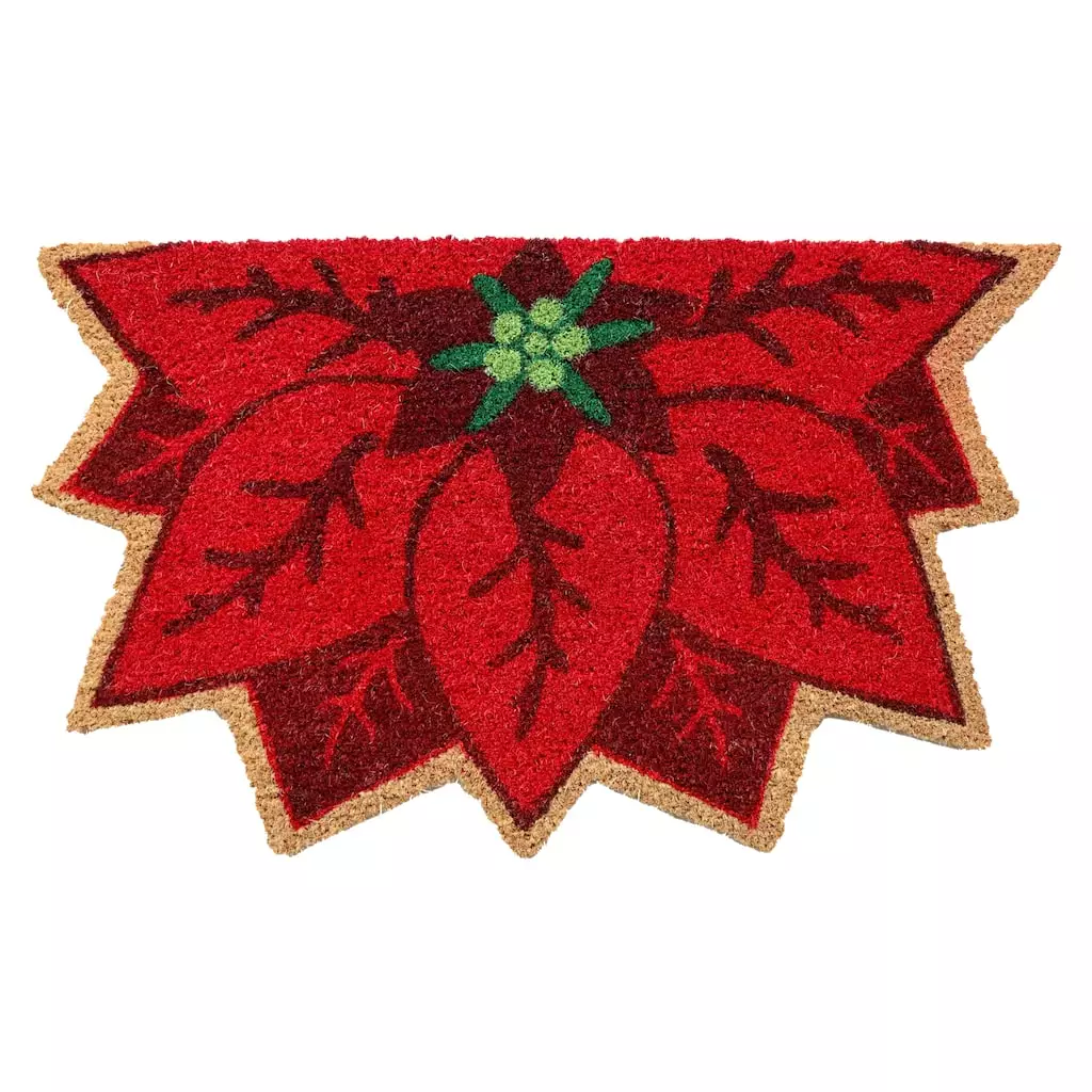 Wholesale 🥰 Poinsettia Doormat by Ashland® 👍 3 Wholesale 🥰 Poinsettia Doormat by Ashland® 👍