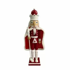 Budget ✔️ 16" Red & White Wooden Nutcracker by Ashland® 🎉