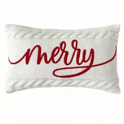 Cheap ✨ White Knit Merry Accent Pillow by Ashland® 🎁