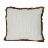 Buy ✔️ White Cable Knit 🎁 Christmas Accent Pillow with Faux Fur Trim by Ashland® 👍