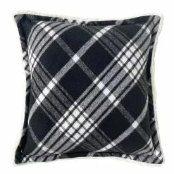 Deals 🥰 Black & White Tartan Christmas Accent Pillow by Ashland® 🔥