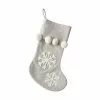 Promo 🥰 18" Snowflake Stocking With Pom Poms by Ashland® 😍 1 Promo 🥰 18" Snowflake Stocking With Pom Poms by Ashland® 😍 -Michaels Store 10699855 1