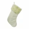 Outlet 💯 White Stocking with White Faux Fur Trim by Ashland® 😍 -Michaels Store 10699865 1