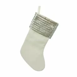 Coupon ⌛ Assorted White Stocking with Sequin Cuff by Ashland® ✔️ -Michaels Store 10699872 3