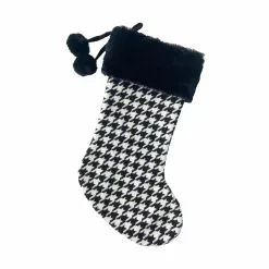 Discount ✨ 18" Houndstooth Stocking by Ashland® 🎁