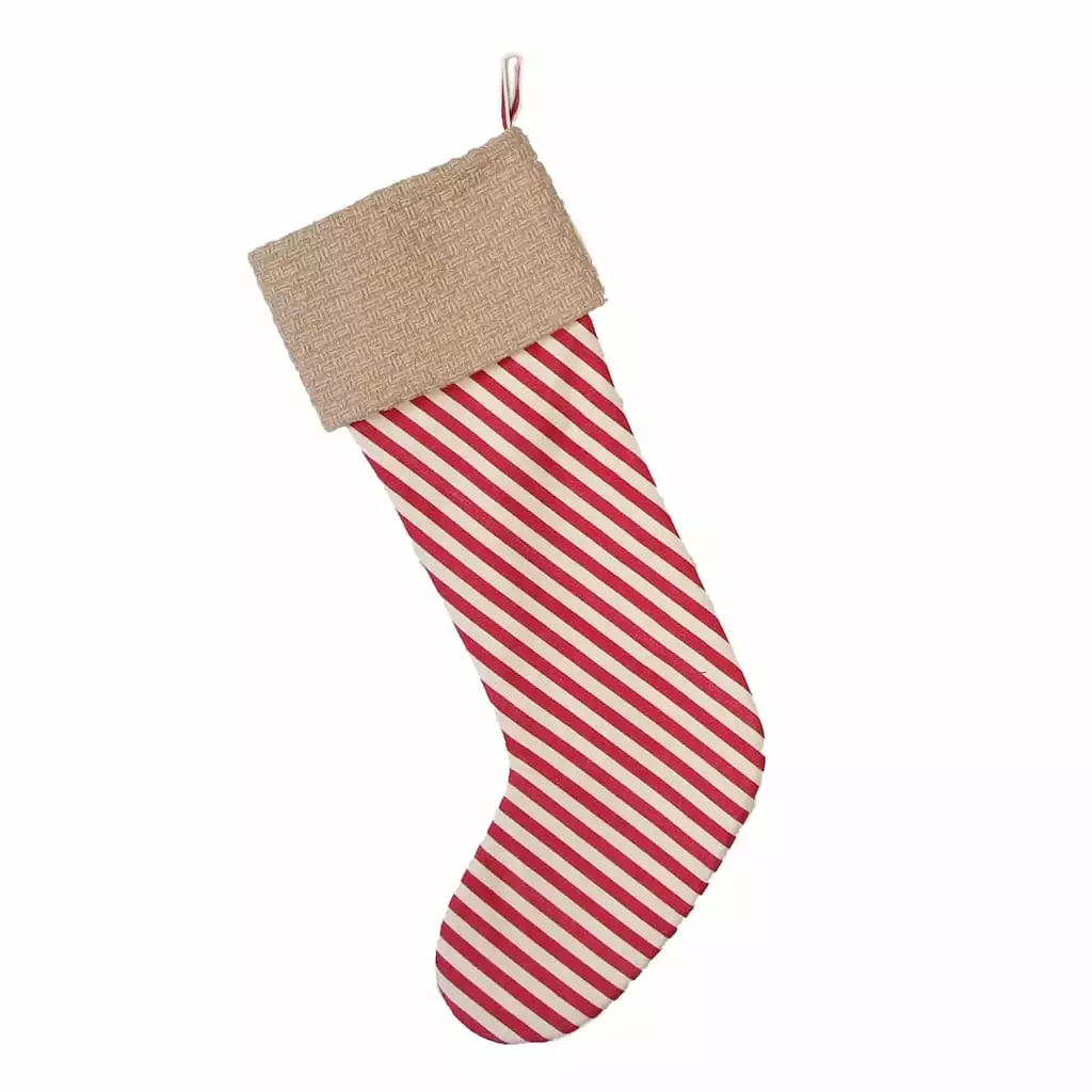 Cheapest 🥰 23" Red & White Striped Stocking by Ashland® ✨ 4 Cheapest 🥰 23" Red & White Striped Stocking by Ashland® ✨ - Image 2