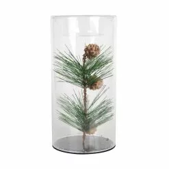 Discount 😉 8" Pine Leaf Glass Tealights Holder by Ashland® ⌛