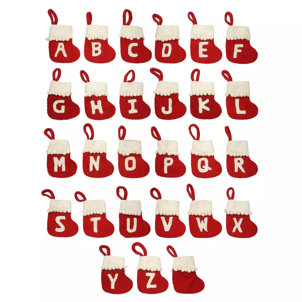 Flash Sale 👏 Assorted 6" Monogram Mini Stocking Ornament by Ashland® 🤩 3 Flash Sale 👏 Assorted 6" Monogram Mini Stocking Ornament by Ashland® 🤩