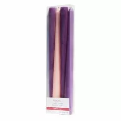 Cheap 🔥 10" Smooth Purple & Pink Advent Taper Candles, 4ct. by Ashland® 🎁 -Michaels Store 10699943 5