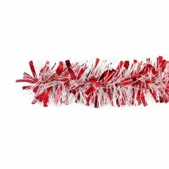 Budget 🧨 6ft. Red & White Tinsel Garland by Ashland® ✔️