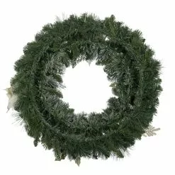 Buy ⌛ 30" Flocked Pine, Poinsettia, Ornament & Fern Wreath by Ashland® ⭐ 7 Buy ⌛ 30" Flocked Pine, Poinsettia, Ornament & Fern Wreath by Ashland® ⭐ -Michaels Store 10699971 3