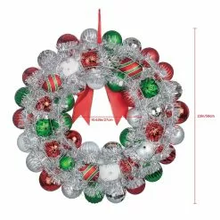 Best deal 🧨 23" Multicolored Ball Ornament Wall Wreath by Ashland® ⌛ -Michaels Store 10699986 3
