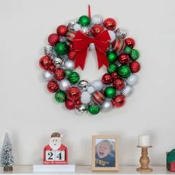 Best deal 🧨 23" Multicolored Ball Ornament Wall Wreath by Ashland® ⌛ -Michaels Store 10699986 4