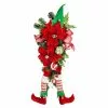 Best Pirce 🥰 28" Poinsettia & Elf Leg Teardrop by Ashland® 🥰 2 Best Pirce 🥰 28" Poinsettia & Elf Leg Teardrop by Ashland® 🥰 -Michaels Store 10699993 1