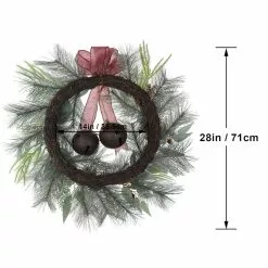 Discount 😉 28" Christmas Pineneedle & Bell Wreath by Ashland® ⌛ -Michaels Store 10700003 3
