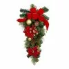 Best Pirce ✔️ 32" Poinsettia & Pinecone Teardrop by Ashland® 🧨 2 Best Pirce ✔️ 32" Poinsettia & Pinecone Teardrop by Ashland® 🧨 -Michaels Store 10700004 1
