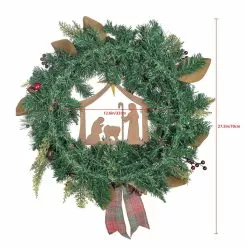 Best deal 🔔 24" Church & Red Ball Ornament Pine Wreath by Ashland® ✔️ 11 Best deal 🔔 24" Church & Red Ball Ornament Pine Wreath by Ashland® ✔️ -Michaels Store 10700019 5