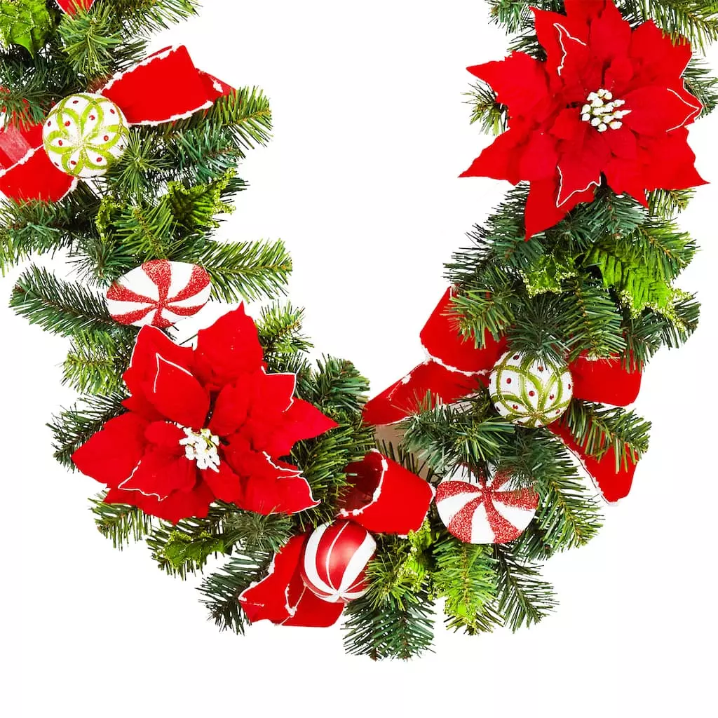 Wholesale ⌛ 72" Red & White Lollipop Garland by Ashland® ⭐ 4 Wholesale ⌛ 72" Red & White Lollipop Garland by Ashland® ⭐ - Image 2