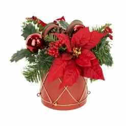 Buy 🌟 22" Christmas Floral Drum Décor by Ashland® 🔥