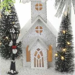 Cheapest 🌟 20" White Lantern With Pine, House & LED Lights by Ashland® ✨ 7 Cheapest 🌟 20" White Lantern With Pine, House & LED Lights by Ashland® ✨ -Michaels Store 10700064 3