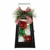 Cheapest 🥰 12" Black Lantern With Ornaments & LED Lights by Ashland® 🌟