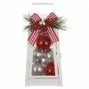 Flash Sale 🥰 12" White Lantern With Ornaments & Bow by Ashland® 🤩 -Michaels Store 10700068 1
