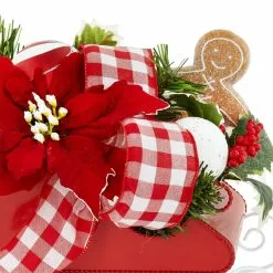Budget ✔️ 12" Gingerbread & Holly Berries Sleigh Table Display by Ashland® 😍 -Michaels Store 10700081 2