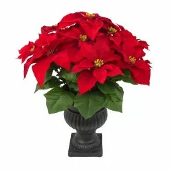 Hot Sale 🔥 24" Deluxe Potted Red Poinsettia by Ashland® ✔️