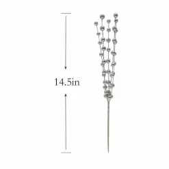 Budget ❤️ Silver Glitter Berry Pick by Ashland® 🔥 7 Budget ❤️ Silver Glitter Berry Pick by Ashland® 🔥 -Michaels Store 10700117 3