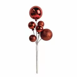 Outlet ⌛ Red Ball Ornament Pick by Ashland® ✨