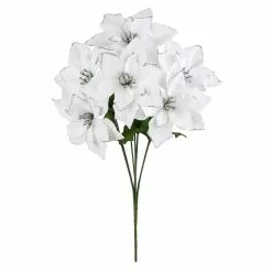 Best deal ✨ White & Silver Poinsettia Bush by Ashland® ✔️