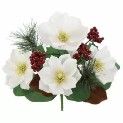 Deals 🥰 White Magnolia, Berry & Pine Mix Bush by Ashland® ⭐ -Michaels Store 10700155 2