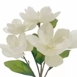 Cheap 🔔 White Glitter Magnolia Bush by Ashland® 🤩 -Michaels Store 10700156 2