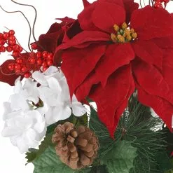 Cheapest 🛒 Red Poinsettia & Hydrangea Bush by Ashland® ⭐ -Michaels Store 10700160 2