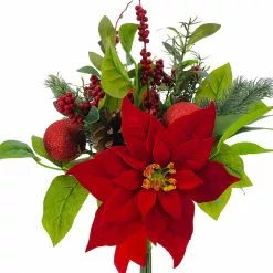 Best Pirce 🔥 Poinsettia & Berry Bush by Ashland® 🥰 -Michaels Store 10700165 2