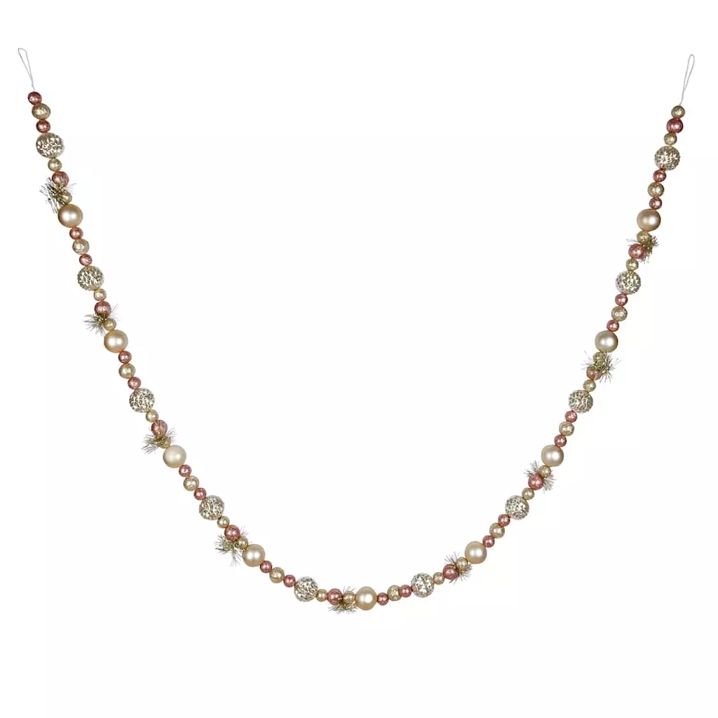 Hot Sale ✨ 6ft. Pink & Gold Ball & Tinsel Garland by Ashland® 👏 4 Hot Sale ✨ 6ft. Pink & Gold Ball & Tinsel Garland by Ashland® 👏 - Image 2