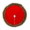Best reviews of ❤️ 48" Red Cable Knit Tree 🌟 Skirt with Faux Fur Trim by Ashland® ⌛
