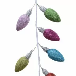 Promo 🥰 6ft. Large Glitter Light Bulb Garland by Ashland® ⌛