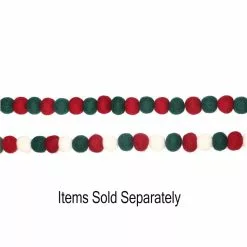 Top 10 ✔️ Assorted 6ft. Red & Green Felt Pom Pom Garland by Ashland® ✔️