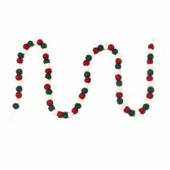 Top 10 ✔️ Assorted 6ft. Red & Green Felt Pom Pom Garland by Ashland® ✔️ -Michaels Store 10700508 3