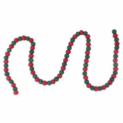 Top 10 ✔️ Assorted 6ft. Red & Green Felt Pom Pom Garland by Ashland® ✔️ -Michaels Store 10700508 4
