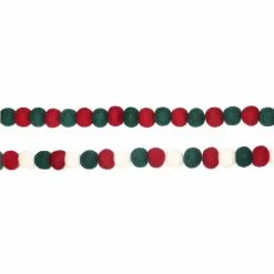 Top 10 ✔️ Assorted 6ft. Red & Green Felt Pom Pom Garland by Ashland® ✔️ -Michaels Store 10700508 5