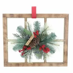 Top 10 ⭐ 22" Christmas Wall Pane with Pinecones & Berries by Ashland® ✨