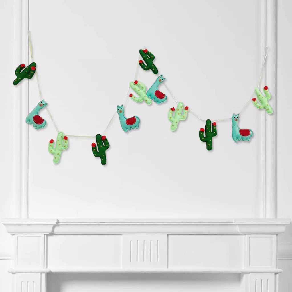 Promo ❤️ 6ft. Cactus & Alpaca Garland by Ashland® ⌛ 5 Promo ❤️ 6ft. Cactus & Alpaca Garland by Ashland® ⌛ - Image 3