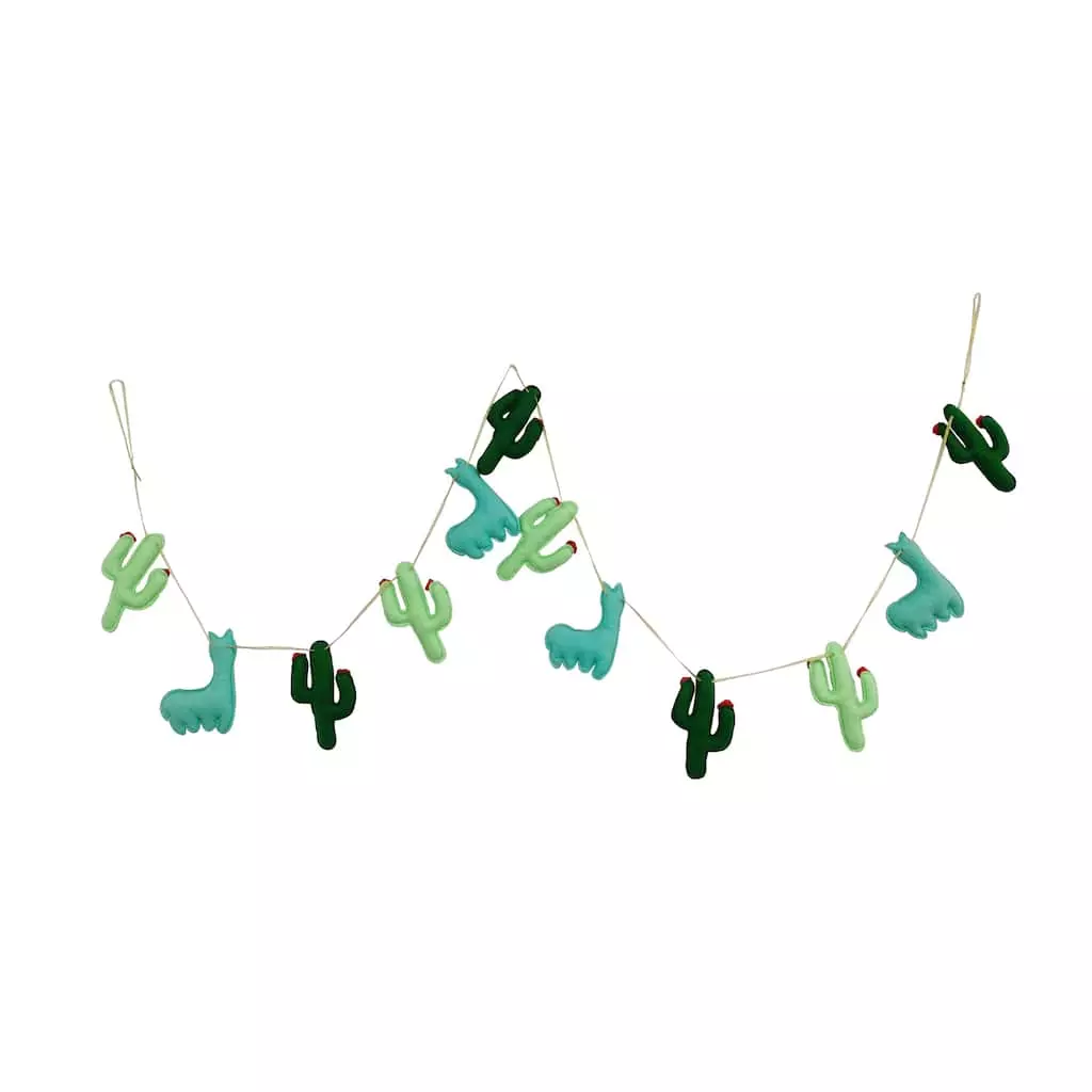 Promo ❤️ 6ft. Cactus & Alpaca Garland by Ashland® ⌛ 8 Promo ❤️ 6ft. Cactus & Alpaca Garland by Ashland® ⌛ - Image 6