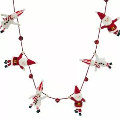 Budget 👏 6ft. Santa & Snowman Garland by Ashland® ✔️